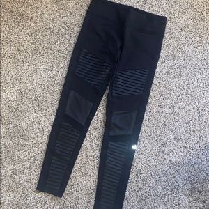 Black Alo Moto Leggings